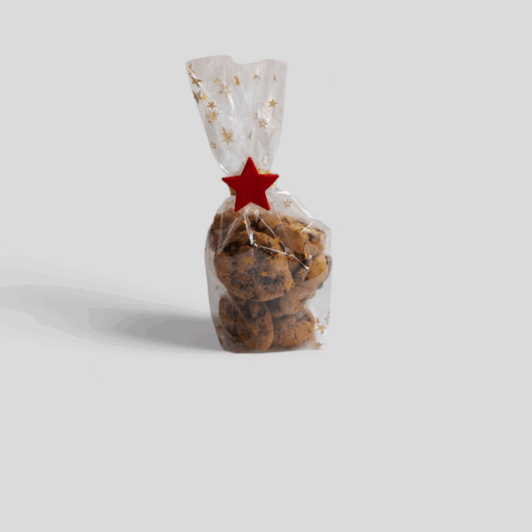 Transparente Beutel mit Sternenmotiv – Geschenkverpackung für Advent und Geburtstage