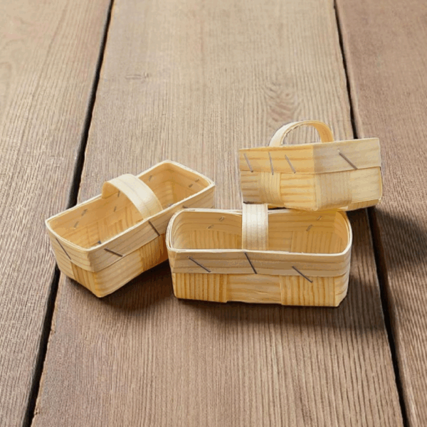 Spankörbchen versch. Farben 3 Stück ca. 8 cm x 4 cm x 3 cm – Bild 6