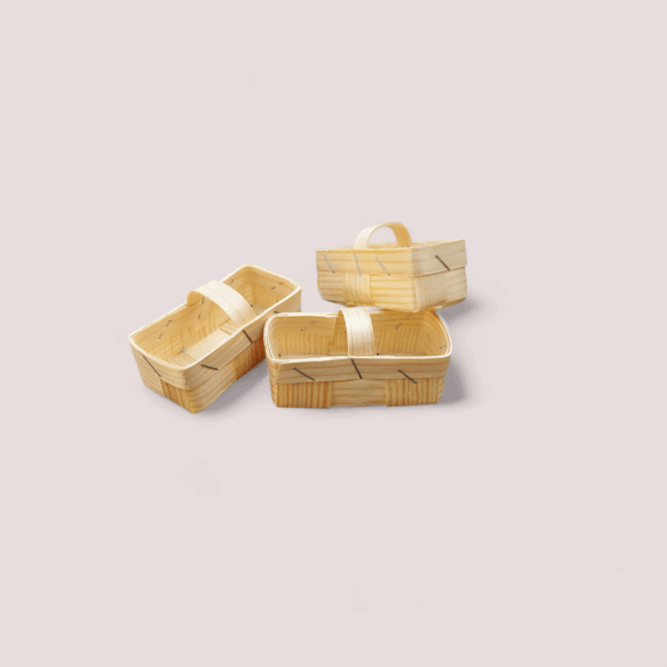 Spankörbchen versch. Farben 3 Stück ca. 8 cm x 4 cm x 3 cm – Bild 9