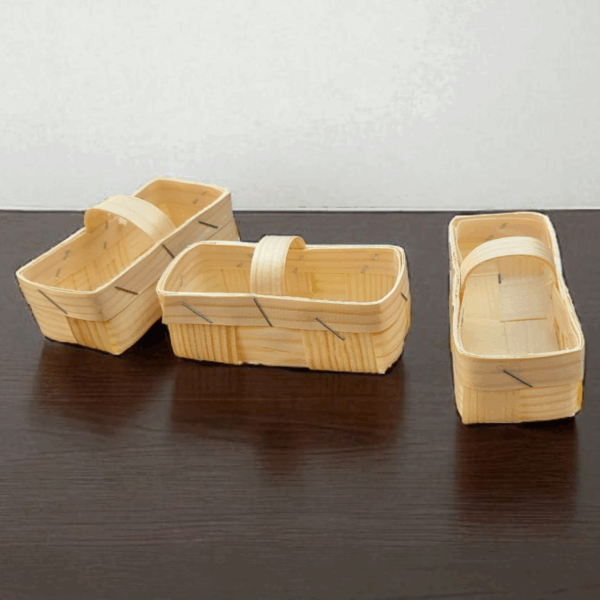 Spankörbchen versch. Farben 3 Stück ca. 8 cm x 4 cm x 3 cm – Bild 7
