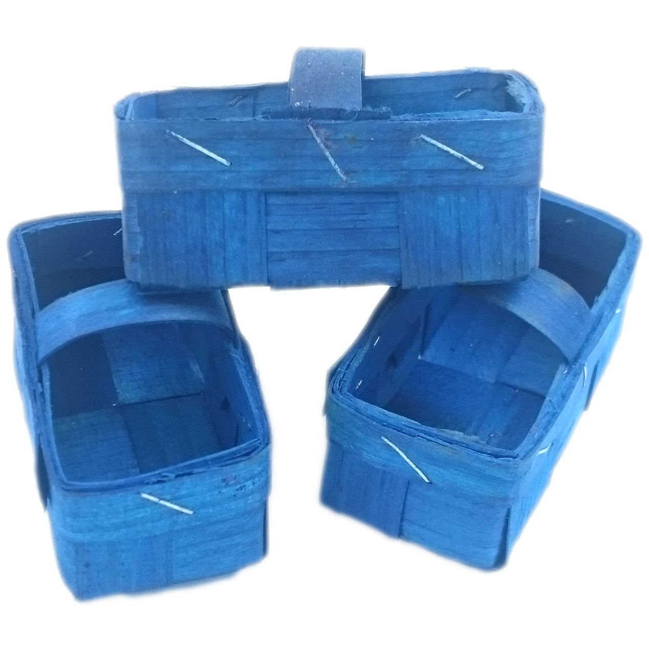 Mini Spankörbchen bunt 8 cm – Osterkorb & Dekokörbchen – 3 Stück – Bild 7