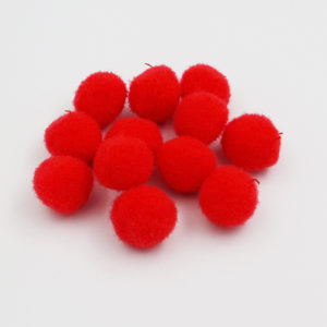 Balais PomPoms rot 15 mm