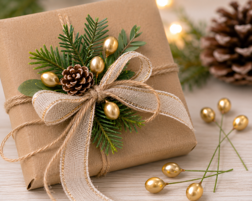 Goldperlen am Draht 9 x 11 mm – 100 Stück Dekoperlen für Weihnachtsdeko, Karten & Geschenkverpackungen – Bild 2