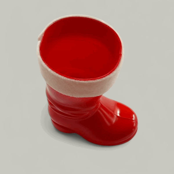 Nikolausstiefel zum Befüllen mit weißem Filzrand – 11 x 9 cm Ø5,5cm, 1er/2er/3er Set, Weihnachtsdeko & Geschenkidee – Bild 3