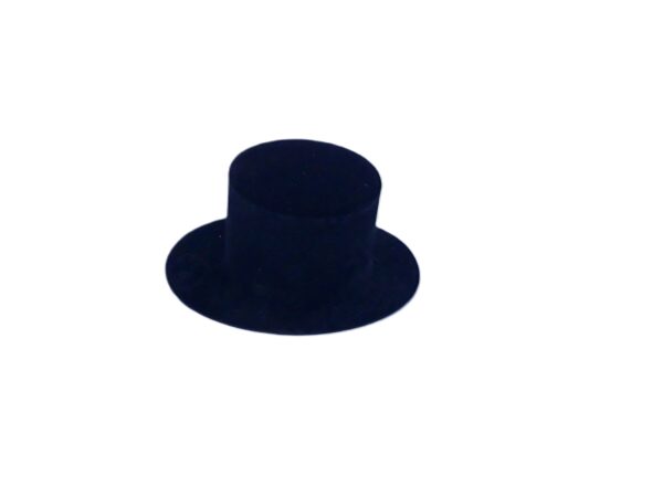 Zylinder aus Kunststoff schwarz, oval, einseitig beflockt 9cm 5 Stück