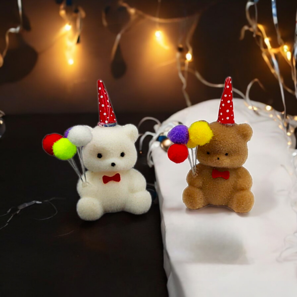 Bärchen Geburtstag Einschulung Kinder 4,5cm 12 Stück in braun oder weiß