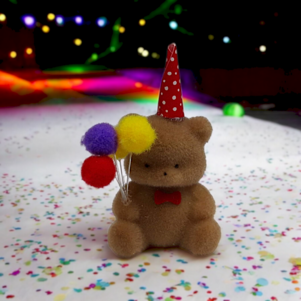 Bärchen Geburtstag Einschulung Kinder 4,5cm 12 Stück in braun oder weiß – Bild 4