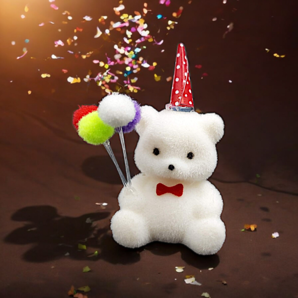 Bärchen Geburtstag Einschulung Kinder 4,5cm 12 Stück in braun oder weiß – Bild 2