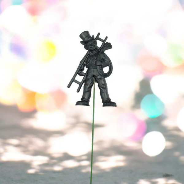 Schornsteinfeger aus Kunststoff mit Drahtstiel ca. 20cm lang 10 Stück