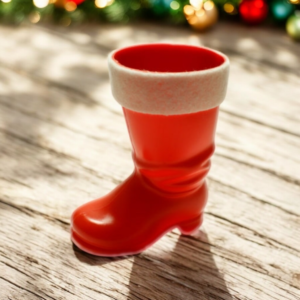 Nikolausstiefel zum befüllen mit weißem Filzrand 11x9cm