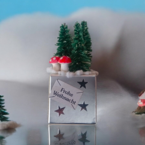 Pralinenwürfel "Frohe Weihnacht" zum Befüllen 3 cm 10 Stück – Bild 5
