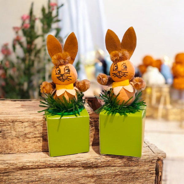Pralinenwürfel Geschenkwürfel Hase Ostern 10cm 10 Stück