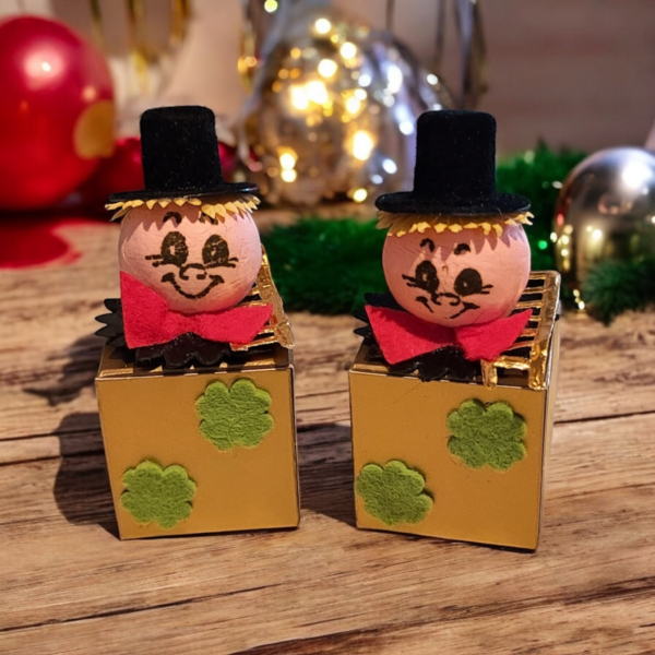 Pralinenwürfel Geschenkwürfel "Schornsteinfeger" 8 cm 10 Stück