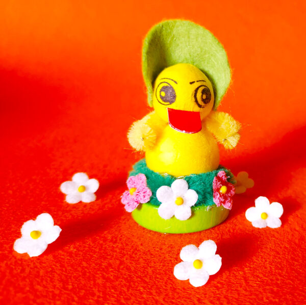 Wattefigur Tischdekoration "Küken" 4 cm 10 Stück – Bild 2