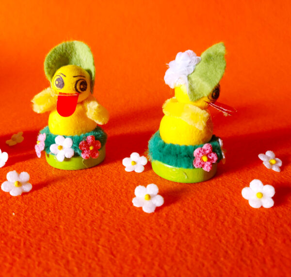 Wattefigur Tischdekoration "Küken" 4 cm 10 Stück – Bild 3