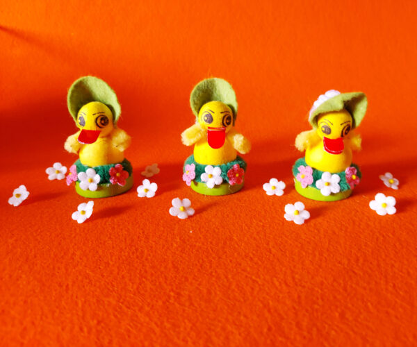 Wattefigur Tischdekoration "Küken" 4 cm 10 Stück