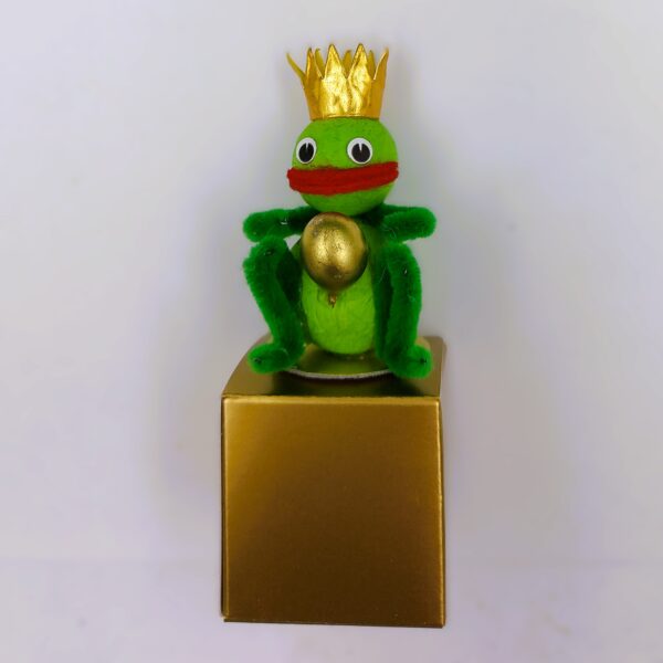 Pralinenwürfel Geschenkwürfel "Frosch mit Krone" 9 cm 10 Stück – Bild 2
