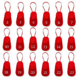 Mini Pantoffeln Adventskalender