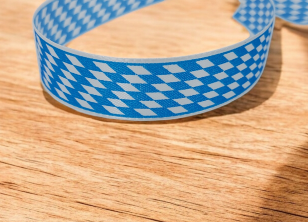 Taftband Geschenkband Dekoband "Bayerische Raute" 25mm x 25m – Bild 5