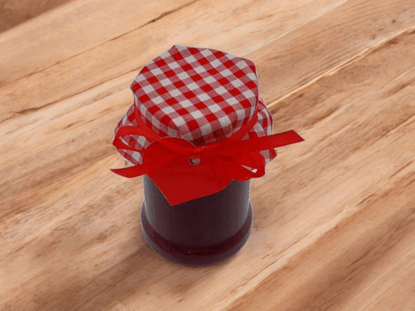 Deckchen für Marmeladengläser verschiedene Farben mit Anhänger und Band Ø12cm oder Ø15cm 20 Stück – Bild 3