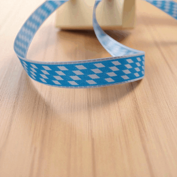 Taftband Geschenkband „Bayerische Raute“ (15 mm × 25 m) – Dekoratives Rautenband – Bild 3