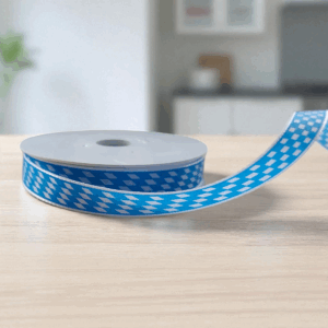 Taftband Geschenkband „Bayerische Raute“ (15 mm × 25 m) – Dekoratives Rautenband