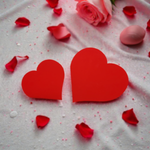 DIY Karte zum Klappen in Herzform