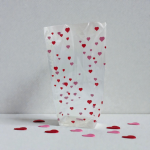 PP Bodenbeutel mit Herzmotiv