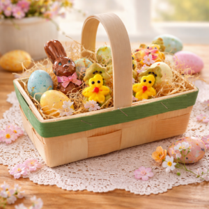 Spankörbchen mit grünem Rand