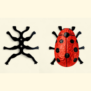 Maikäferfüße aus Karton 130 x 122 mm