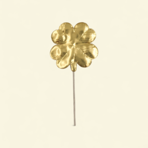 kleeblatt drahtstiel gold