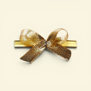 Fertigschleifen gold mit Clip