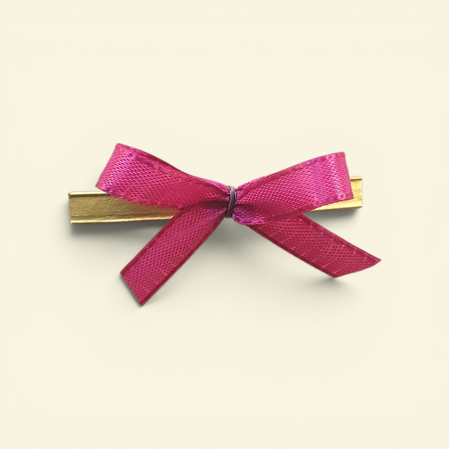 Fertigschleifen pink mit Clip 4x3cm