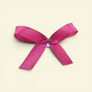 Fertigschleifen pink mit Klebepunkt 4x3cm