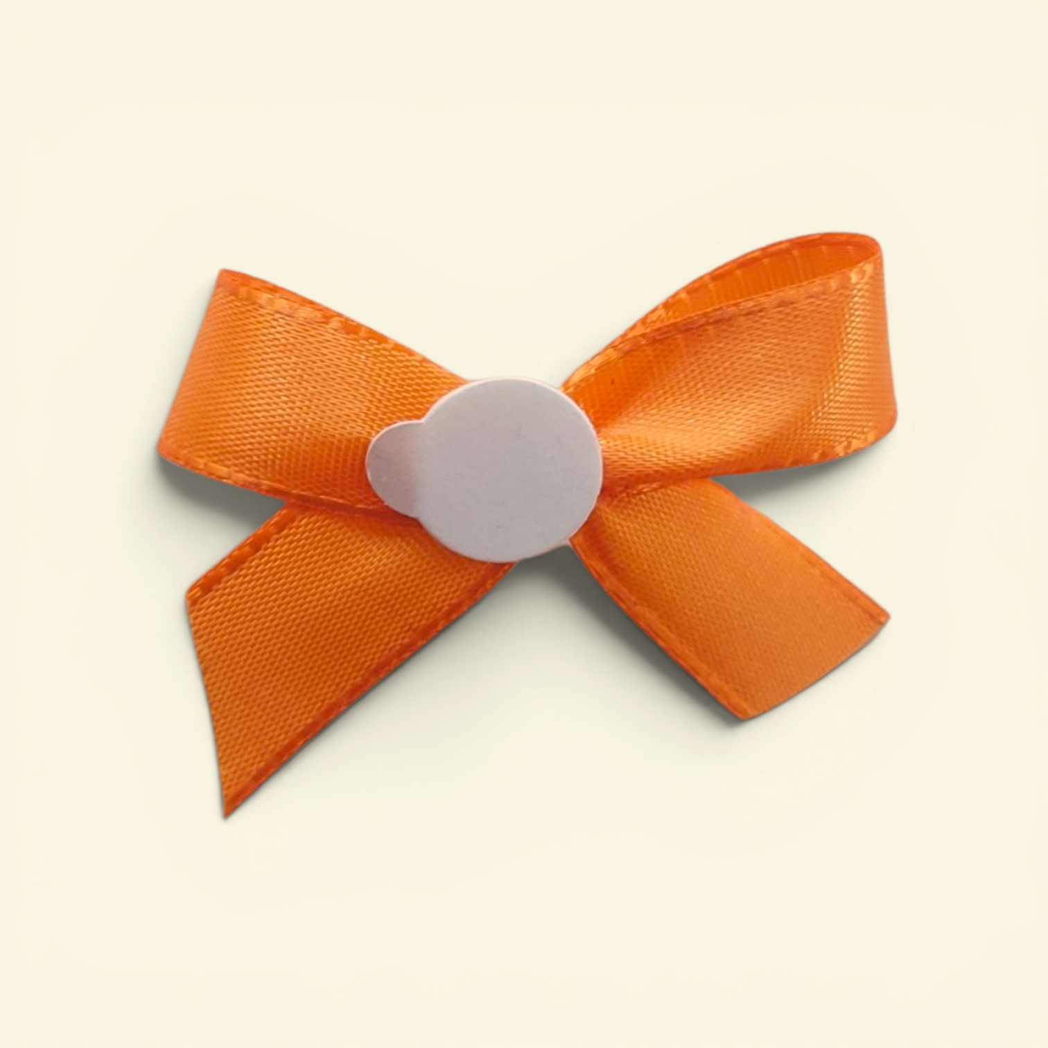Fertigschleifen orange mit Klebepunkt 60x40mm – 20-100 Stück Dekoschleifen selbstklebend für Geschenkverpackungen – Bild 2