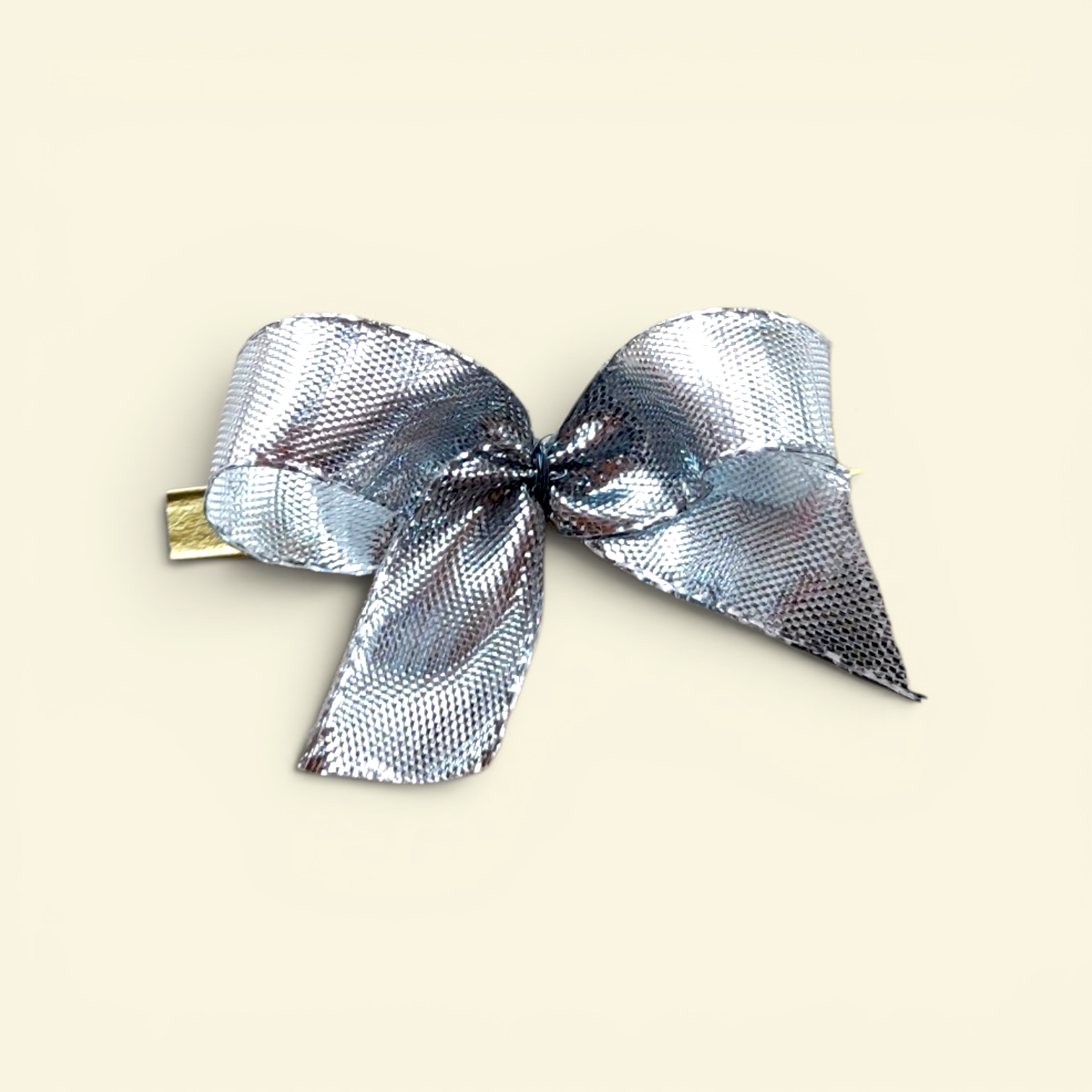 Fertigschleifen silber mit Clip