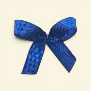 Fertigschleifen blau mit Klebepunkt 4x3cm