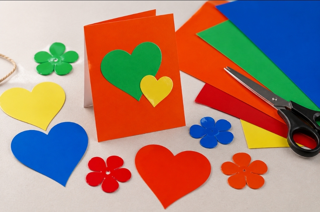 Buntes Bastelpapier DIN A4 – 10 Bogen glänzend einseitig –Karton ca. 240 g/m² – Bild 3