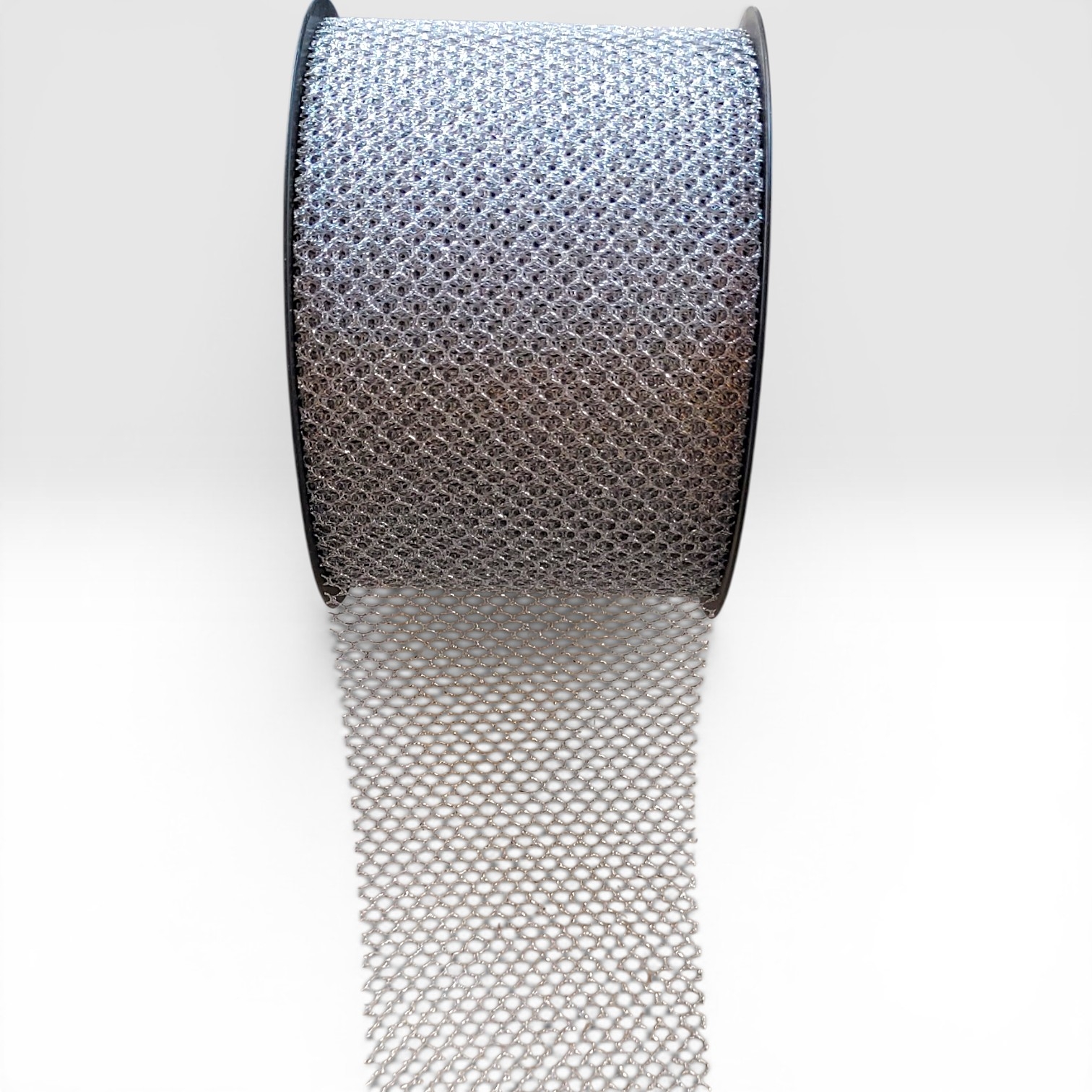 Tüllband Silber 7,5 cm breit – 20 Meter | Glitzerndes Dekoband für Geschenke, Floristik & Hochzeitsdeko – Bild 2
