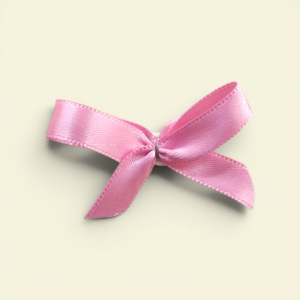 Fertigschleifen rosa mit Klebepunkt 4x3cm