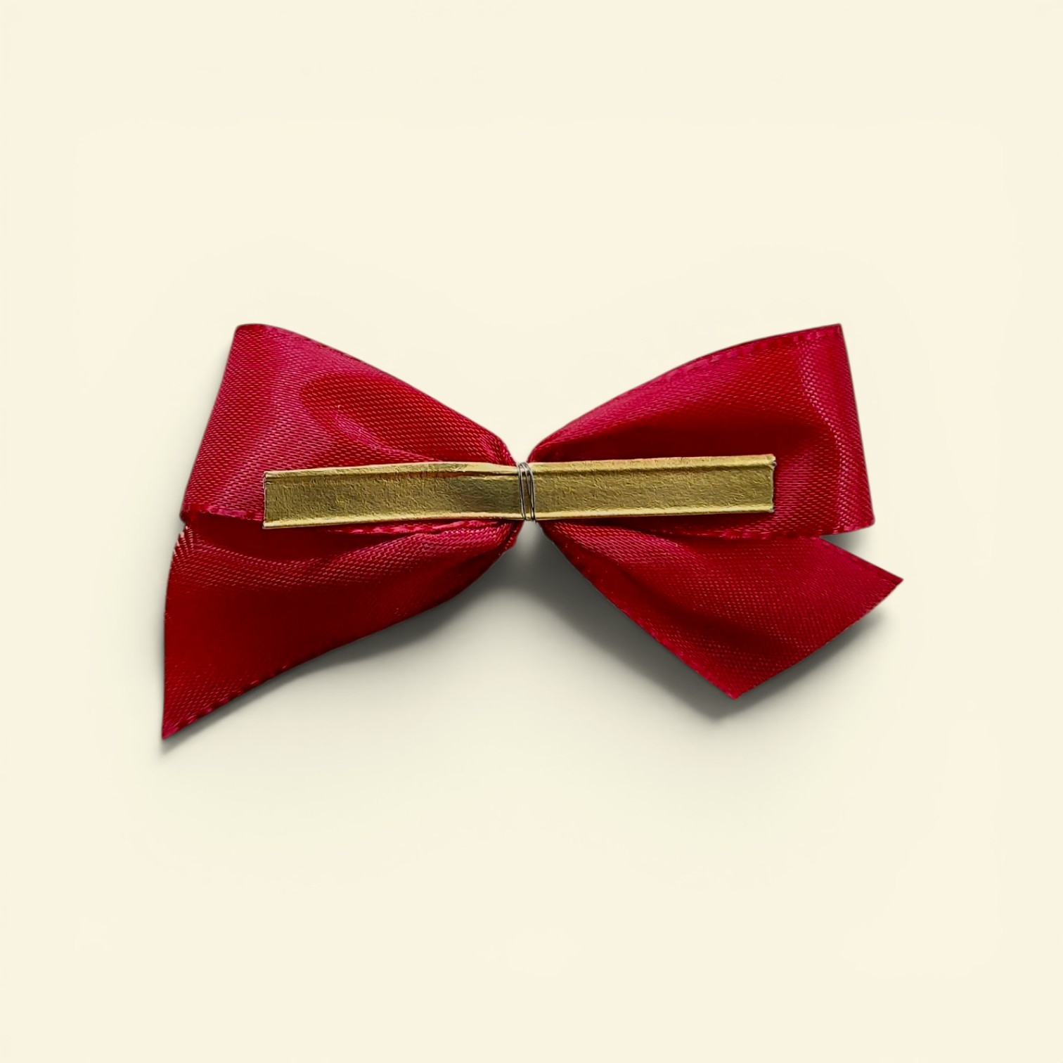 Fertigschleifen rot mit Clip 20-100 Stück – ca. 80x50mm – Geschenk Schleifen mit goldfarbenem Clip – Bild 2