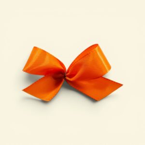 Fertigschleifen orange mit Clip