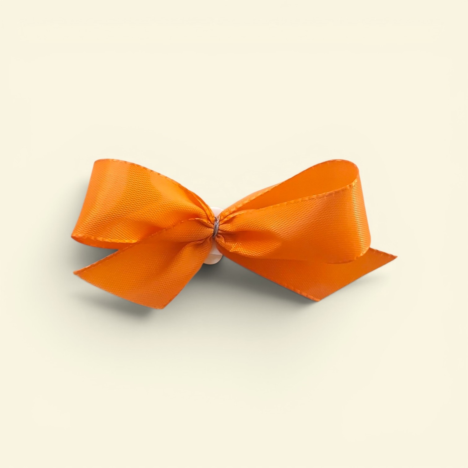 Fertigschleifen orange mit Klebepunkt 80x50mm