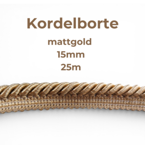 Kordelborte mattgold
