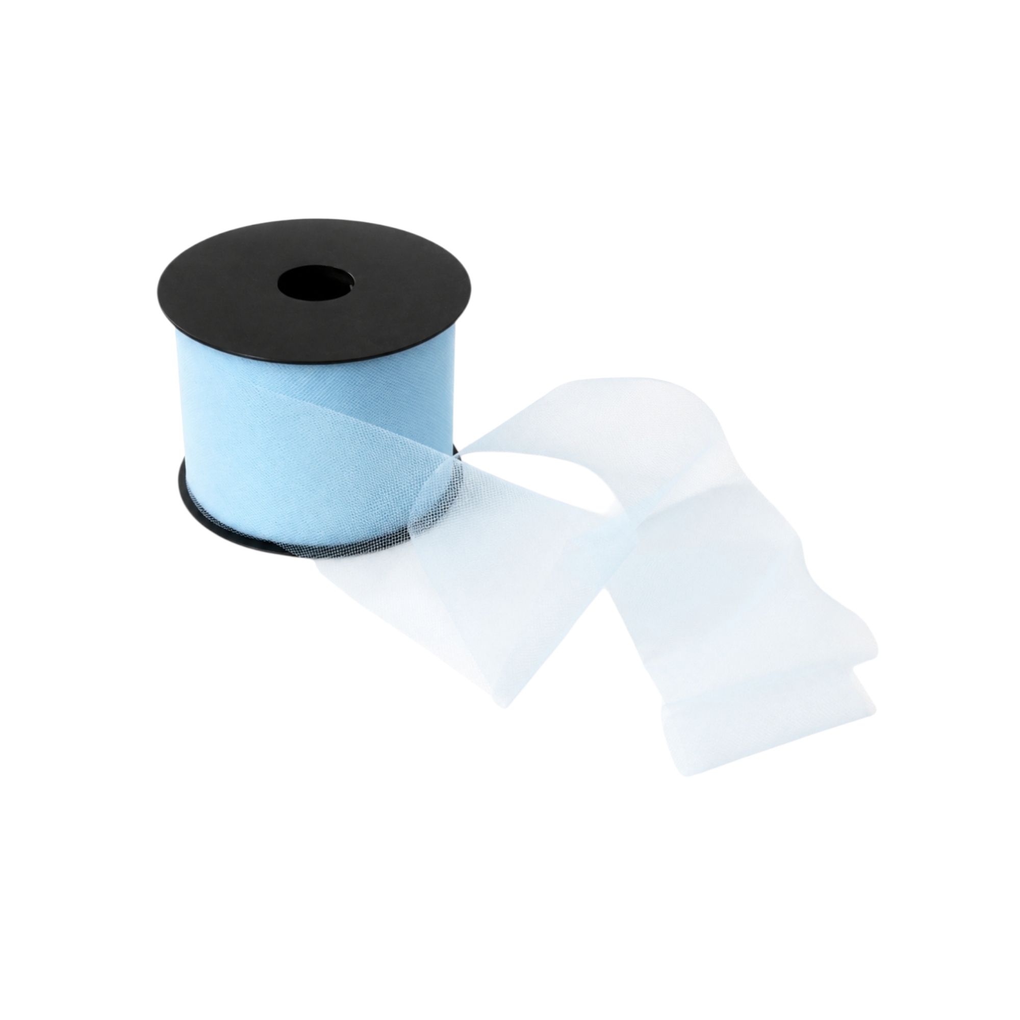 Tüllband Hellblau 7,5 cm