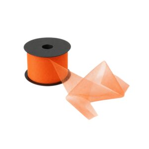 Tüllband orange 7,5 cm