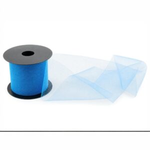 Tüllband Hellblau 10 cm