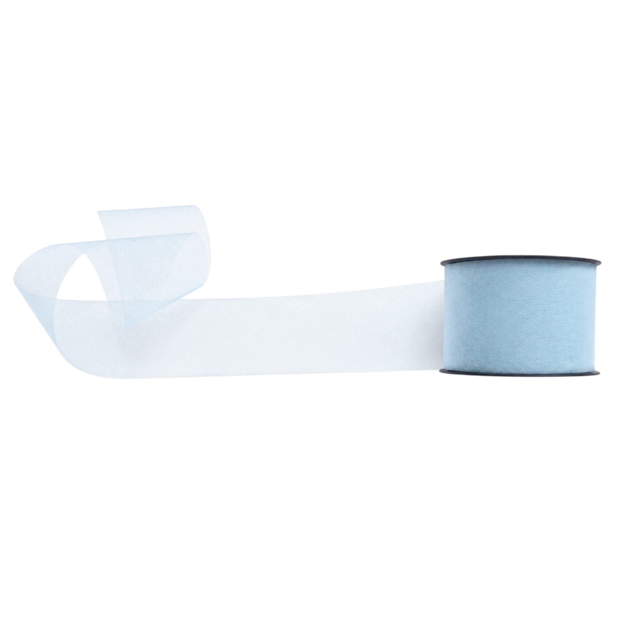 Tüllband Hellblau 7,5 cm – 50 m auf Rolle – Bild 2