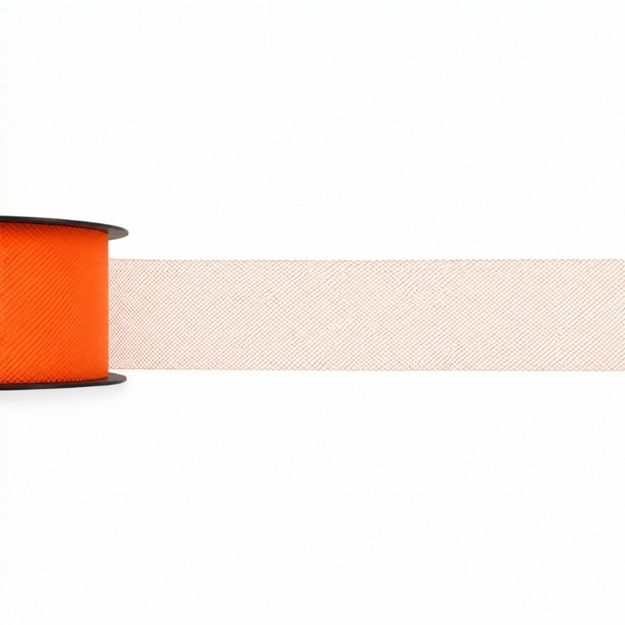 Tüllband Orange 5 cm – 50 m auf Rolle – Bild 2