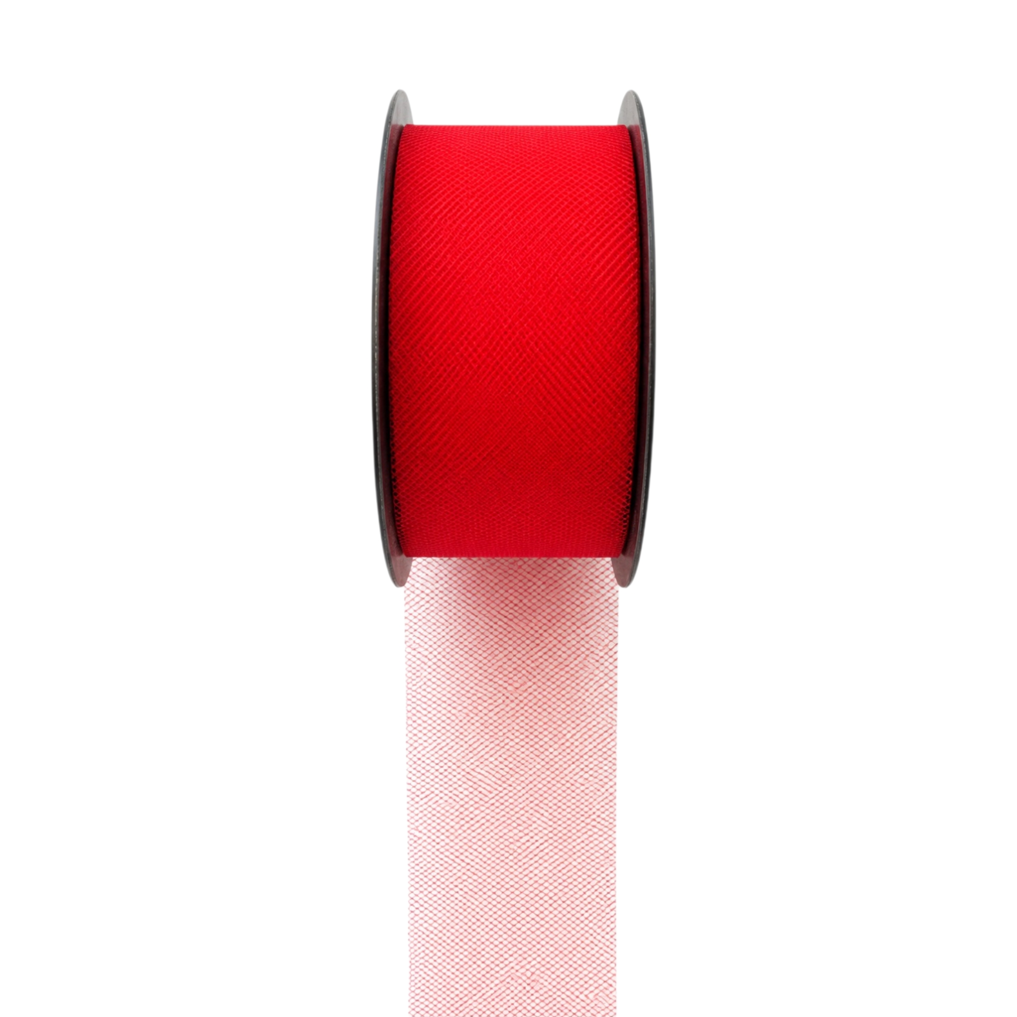 Tüllband Rot 5 cm – 50 m auf Rolle – Bild 2